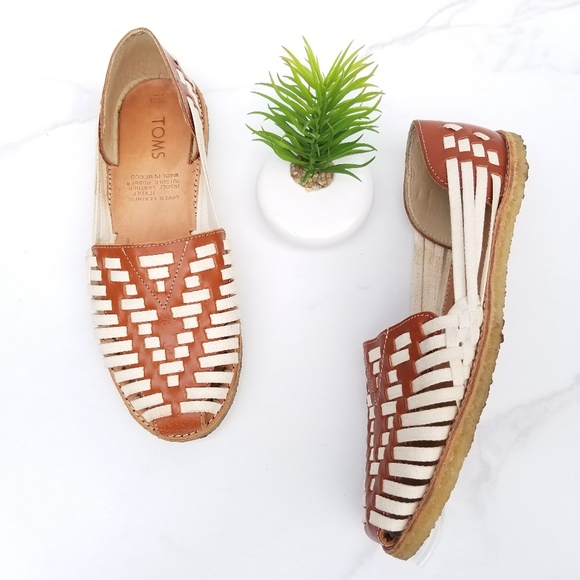 toms leather huaraches sandals